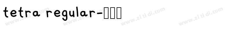tetra regular字体转换